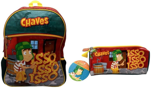 Imagem 1 de 8 de Kit Chaves Sbt Original : Mochila G Costas + Estojo Simples