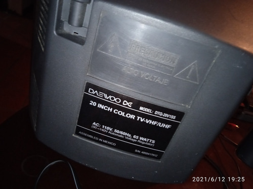Imagen 6 de 9 de Televisor 20 Pulgadas Daewoo Perfecto Estado Con Control Tv