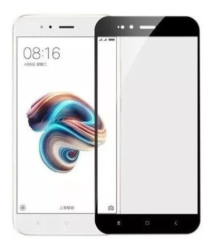 Vidrio Templado Full Cover Para Xiaomi A1 Blanco