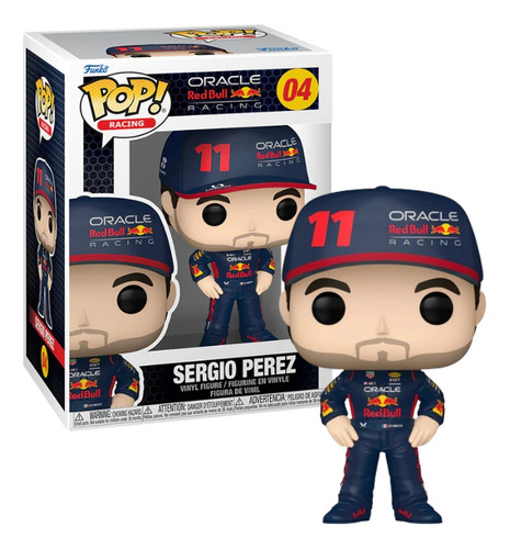 Funko Pop! Sergio Perez (checo) #4 Red Bull Racing F1 (Usado)