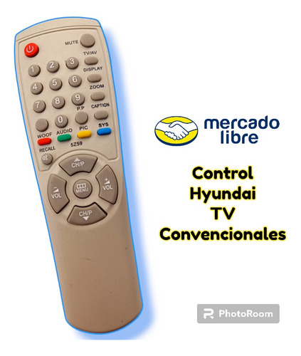 Control Remoto Para Televisores Hyundai Convencionales 