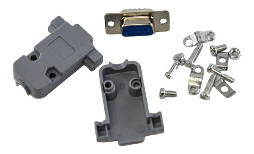 3 Conector Ficha Db-15 Db15 Hembra 15 Pin 3 Fila + Tapa Htec