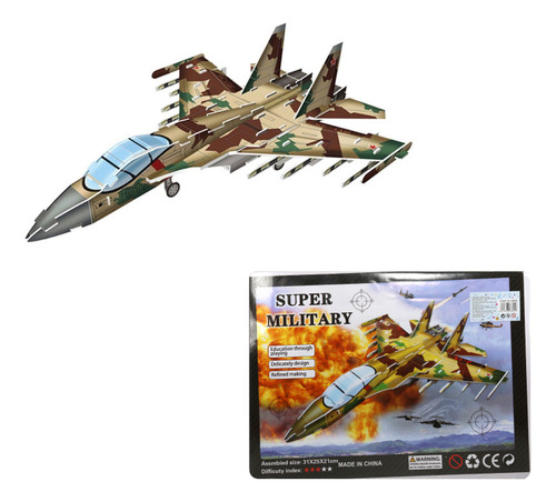 Armable Puzzle 3d Avion Militar
