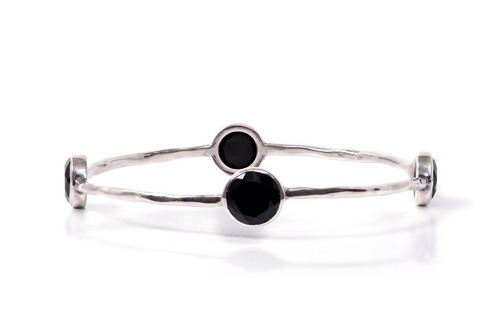 Brazalete 4 Estaciones En Negro (m25274) 