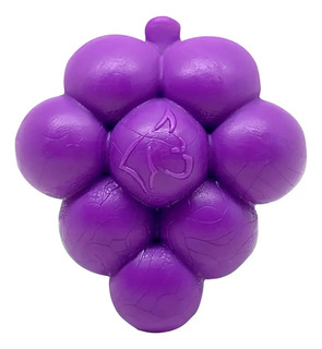 Brinquedo Mordedor Cachorro Borracha Maciço Uva Roxa
