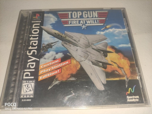 Top Gun Fire At Will Ps1 Original 