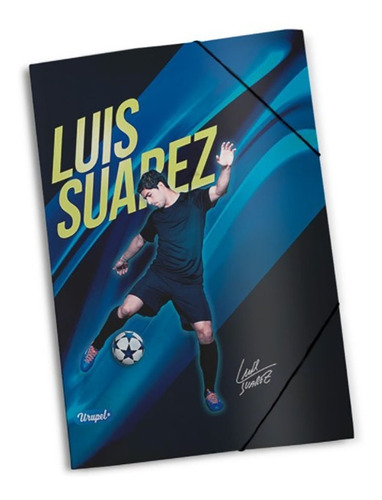 Carpeta Con Elásticos De Luis Suarez - Urupel