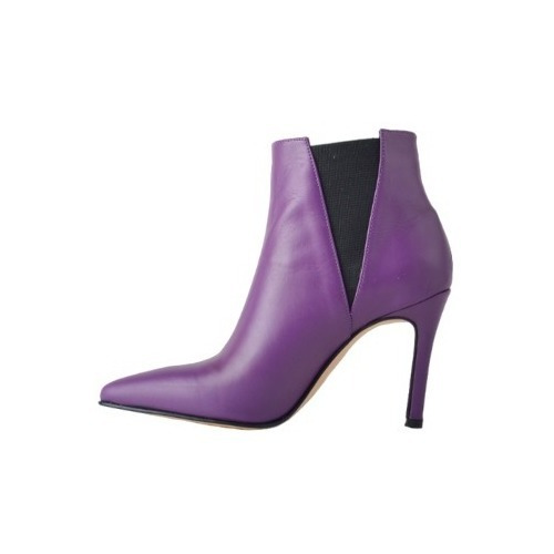 Imagen 5 de 9 de Botas Botinetas De Cuero De Mujer - Piaf - Ferraro