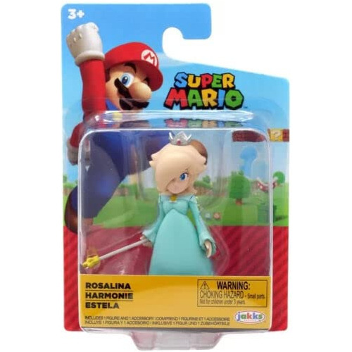 Super Mario Mini Figura De Acción De 2.5 Pulgadas, Rosalin.