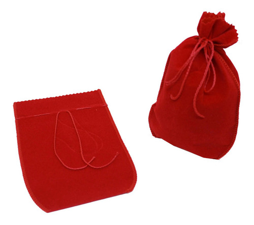 Imagem 4 de 6 de Saquinho De Feltro Veludo Para Jóias E Bijuterias 12 X 17 Cm