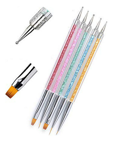 Cepillos Para Uñas - Gb 5 Pcs Nail Art Point Drill Drawing B