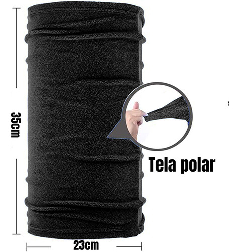 Pack 2 Bandanas Cuello Invierno Polainas Tubular Polar Frio