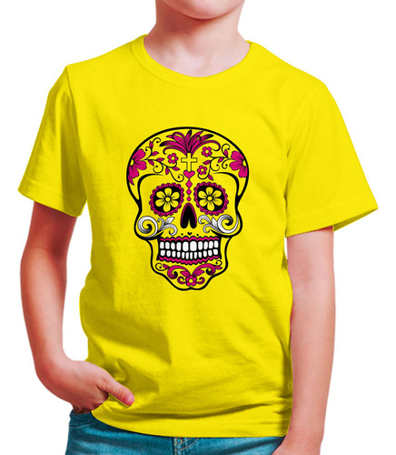 Polo Niño Mexican Skull (d0482 Boleto.store)