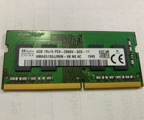 Memoria Ram Ddr4 De 4gb Para Cualquier Marca De Laptop