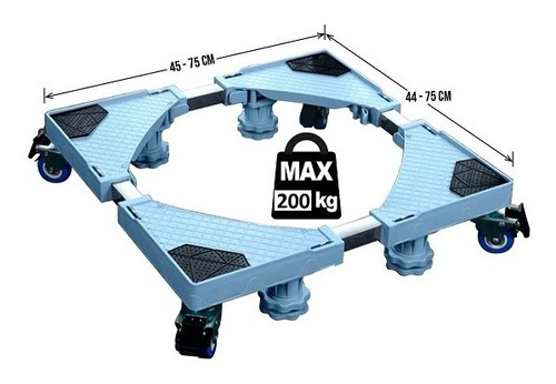 Imagen 2 de 9 de Base Soporte Nevera Lavadora Pvc+inoxidable (iva Incluido)