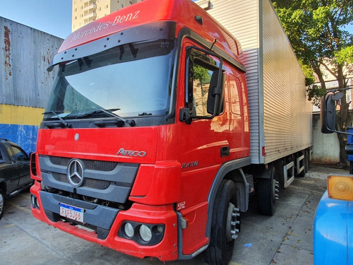 Imagem 2 de 8 de Mercedes Benz 2430 Atego 4 Eixo Bau 11 Mts Ano 2015