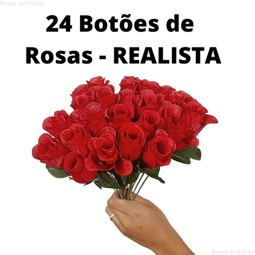 2 Buquê Flor Artificial Botão Rosa P/decoração Casamento | Parcelamento sem  juros