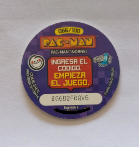 Tazo Pac Man 066/100 (Usado)