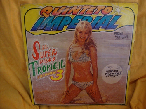 Vinilo Quinteto Imperial El Super Disco Tropical 3 C1