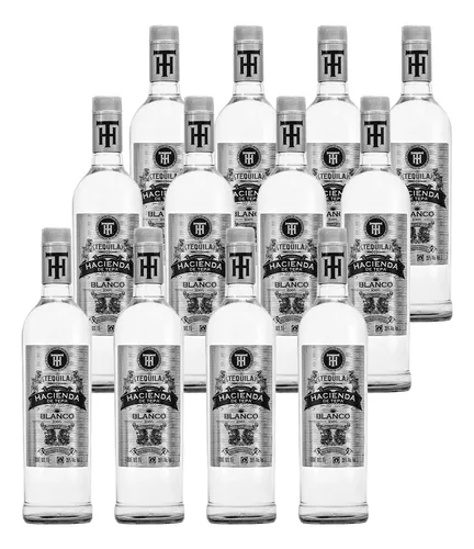 comprar Caja De 12 Tequila Hacienda De Tepa Blanco 100% Agave 1 Lt