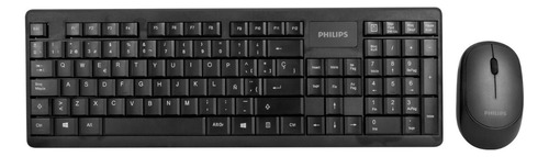Combo Teclado Mas Mouse Inalambrico Philips C314 Color del mouse Negro Color del teclado Negro