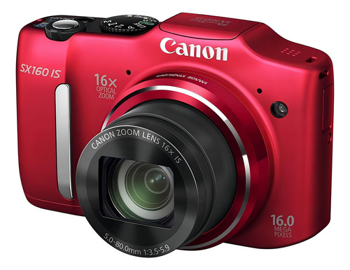 Canon PowerShot SX SX160 IS compacta color rojo