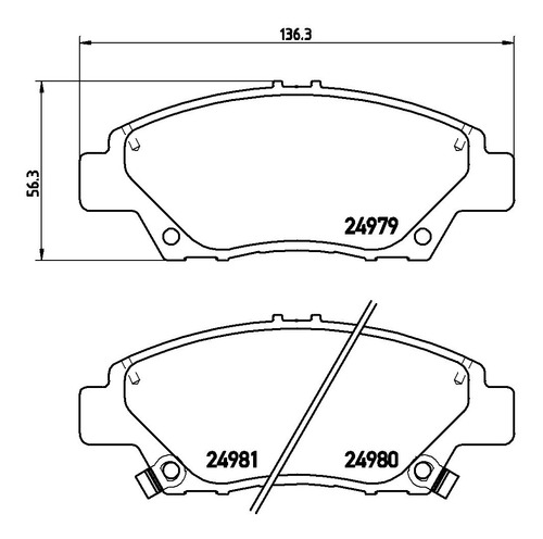 Balatas Brembo Honda Cr-z Zf 1.5 Hybrid 2013-2019 Low M. Del