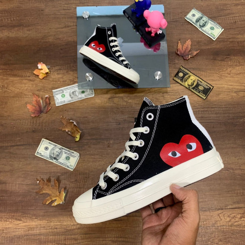 Imagen 3 de 4 de Zapatillas Botas Converse Play Comme Des Garçons Mujer