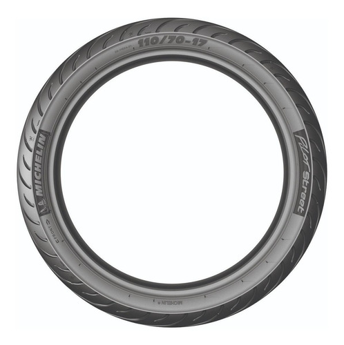 Imagen 2 de 2 de Cubierta delantero para moto Michelin Pilot Street con cámara de 110/70-17 H 54 x 1 unidad