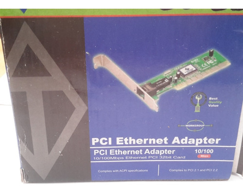 Adaptador Red  Pci Ethernet Rj45 10/100 Beachin 
