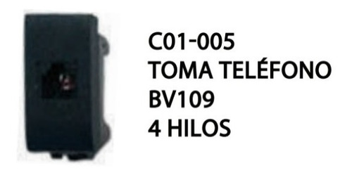 Toma Teléfono  Bv109 4 Hilos Delta Y Al Mayor