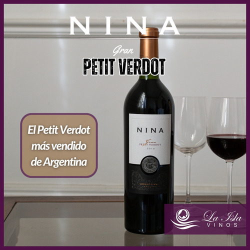 Vino Nina Gran Petit Verdot 2010 Premium. Añejo Exclusivo