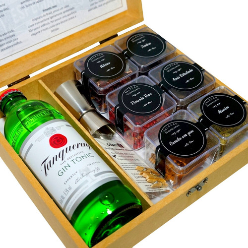 Kit Gin Tanqueray Especiarias Com 6 Especiarias + Dosador