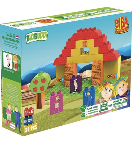Juguete Bloque Biobuddi Granja 31 Pzs