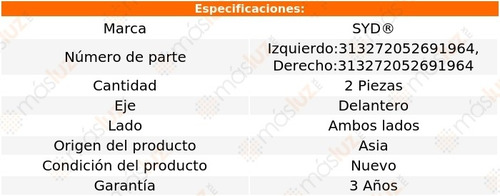 Kit Mazas Del Chevrolet Spark 16/21 Syd