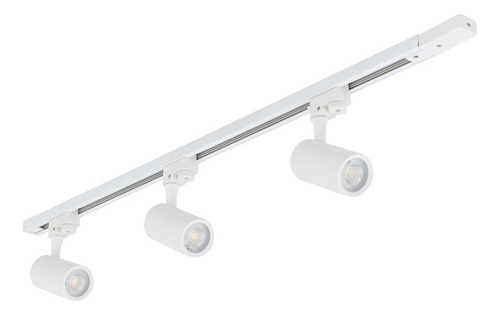 Kit Spot Para Trilho Led 9w Luz Amarela Inspire