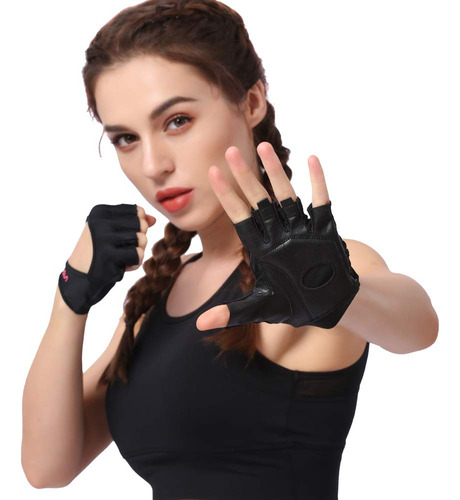 Anser  - Guantes Cortos Sin Dedos Para Mujer, Para Yoga, Gi.