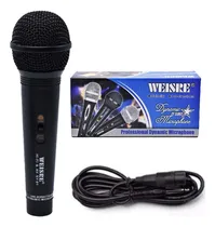 Comprar Microfono Vocal Dinamico Con Switch Y Cable Sy-91 Weisre Negro
