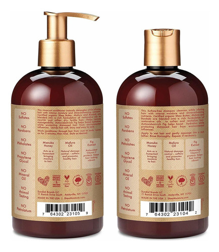 Sheamoisture Miel De Manuka Y Aceite Mafura Hidratación Inte