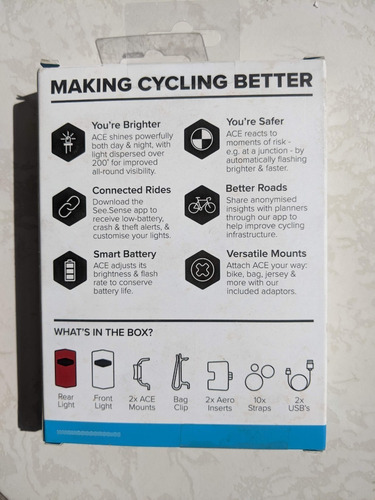 See Sense Ace - Luces Led Inteligentes Para Bicicleta