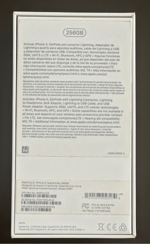 Iphone X 256 Gb Gris Espacial Gris Oscuro (Usado)