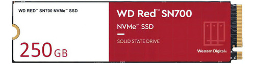 SSD de unidade sólida Nvme Western Digital Red Sn700 de 250 Gb