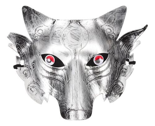 Máscara De Cabeza De Lobo De Halloween, Accesorio Decorativo