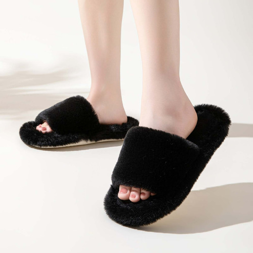 Zapatillas De Felpa O A La Moda Para Mujer, Para Interiores