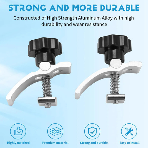 Kit De Abrazaderas De Sujeción T-track De 2 Piezas, Compatib