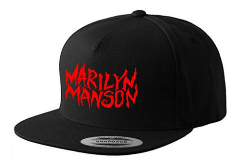 Gorra Plana Snapback Marilyn Manson - Logo - Rock