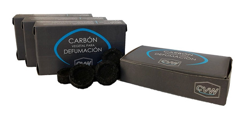 Carbon Vegetal Redondo Sahumador 48 Cajas - 24 Unid Santeria