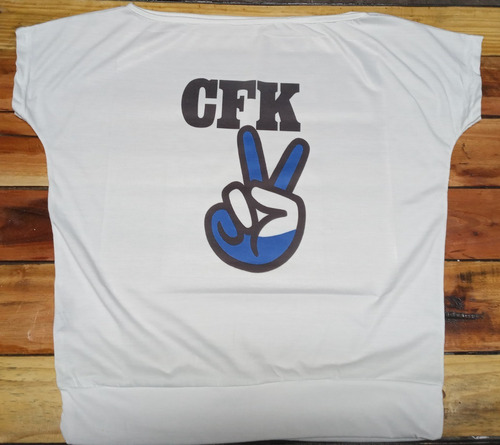 Imagen 3 de 5 de Remeras Cuello Semi Bote Kirchneristas Peronistas Nac&pop