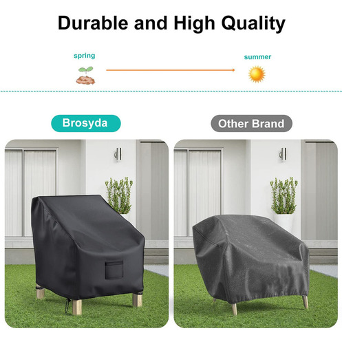 Mz Fundas For Sillas De Patio Impermeables For Muebles 2 Pcs