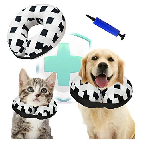 Gentileza Inflable Protective Dog Donut Cone Collar X5f5q